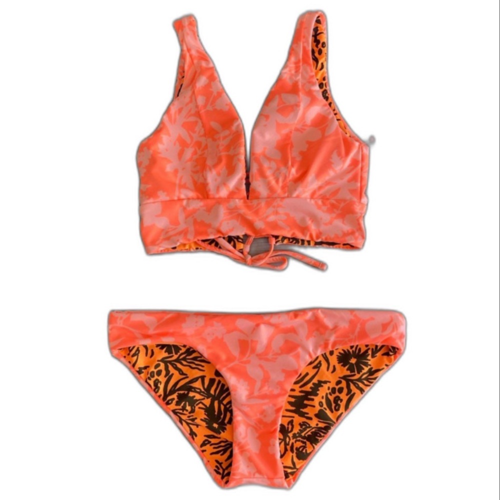 NWT Maaji Marigold Republic Signature Reversible Bikini Size Small